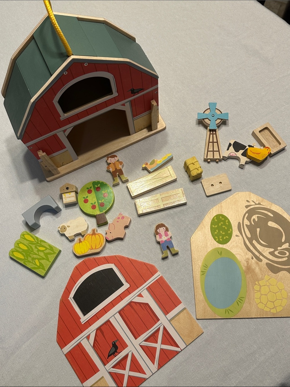 Tender leaf Wooden Farm Playset Kids Toys 3+